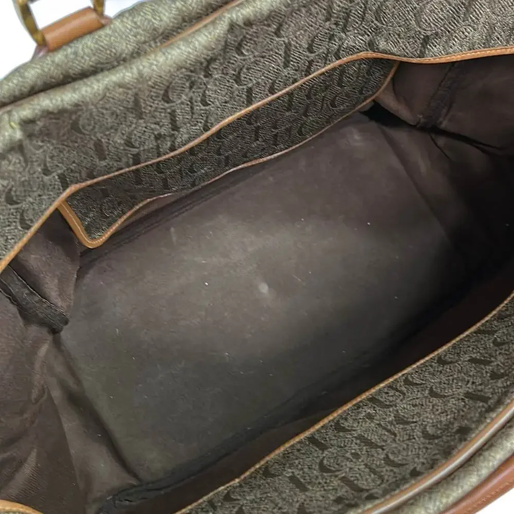 Gucci Boston Bag Beige Brown Jacquard Leather